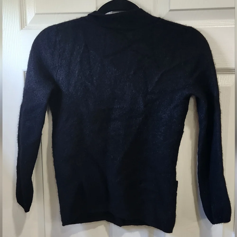 Tory Burch black sweater cardigan (no size/fabric tags) maybe XS/S